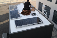 Montage der Solarmodule