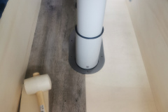 Bodenverlegen in der Dinette
