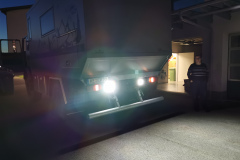 Rückfahrscheinwerfer montiert
