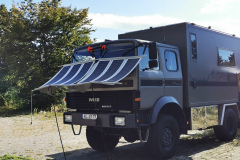 Solarmodule an der Fahrzeugfront