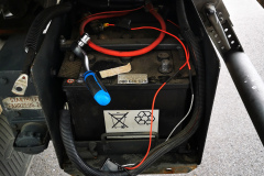 Demontage alter Batteriekasten