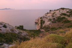 Sunset over Kolymbia Beach