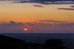 Sonnenuntergang über Castel Gandolfo