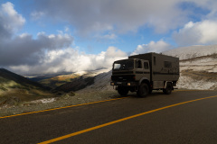 Die Enterprise auf dem Transalpina-Pass
