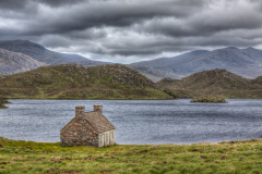 Hütte am Loch Stack